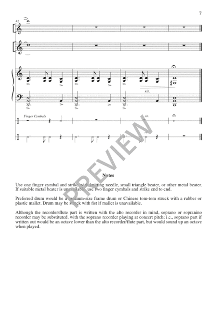 Shepherds, Shake Off Your Drowsy Sleep Unison Choir scores gallery preview page 8