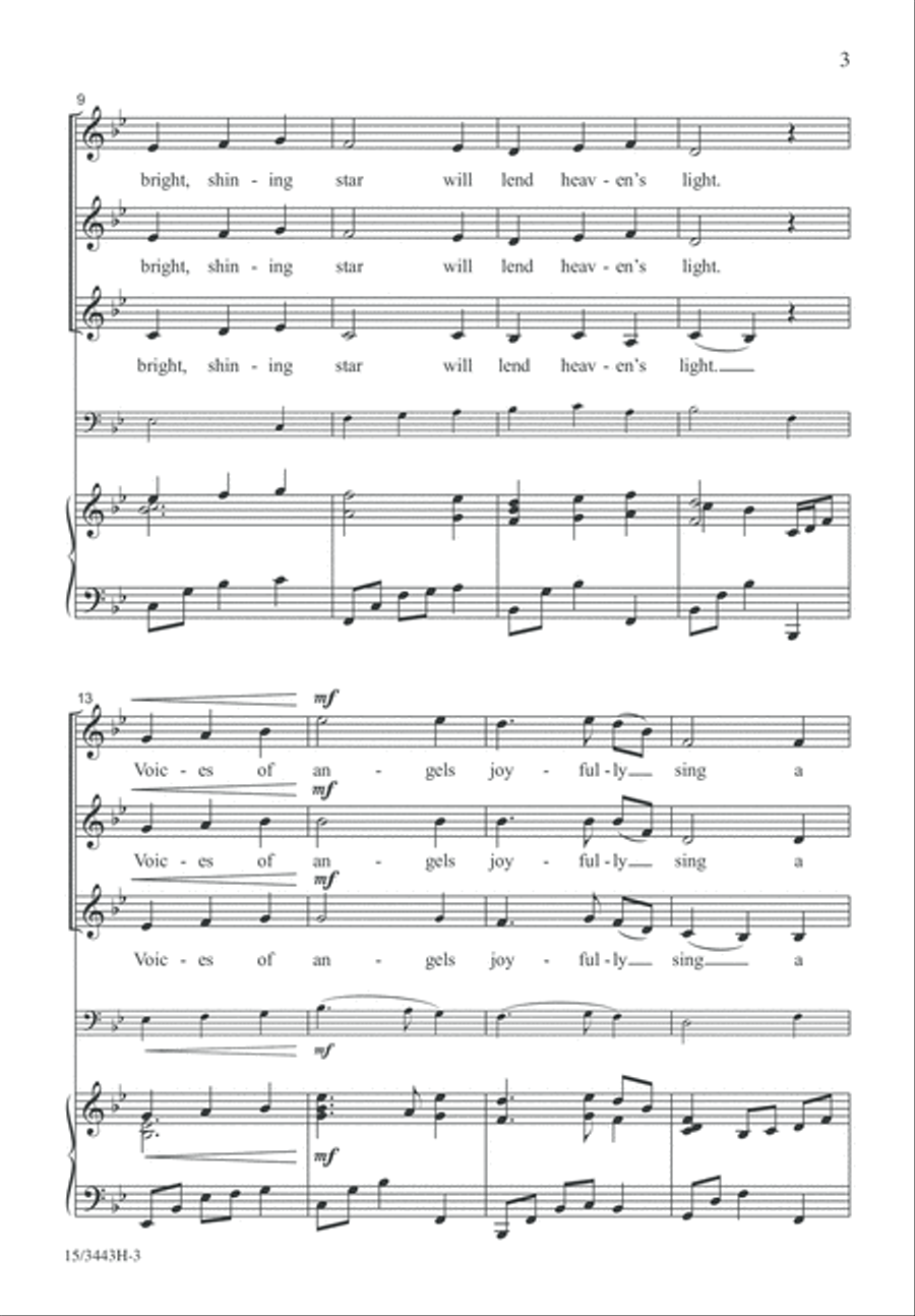 All On a Silent Night SSA scores gallery preview page 3
