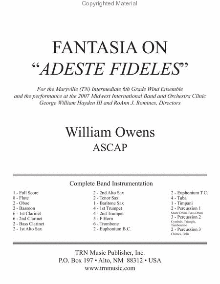 Fantasia on Adeste Fideles