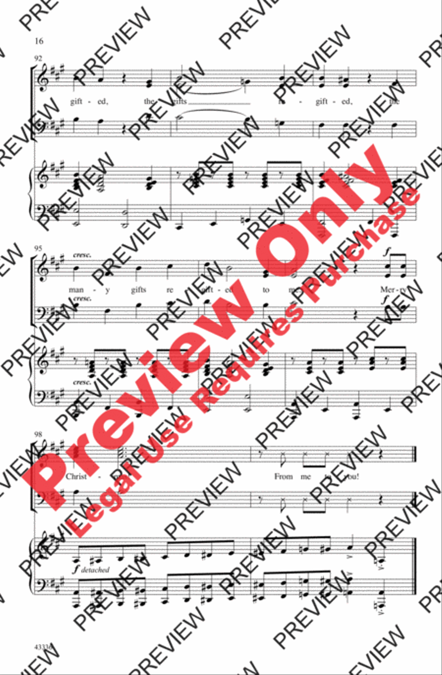 The Twelve Days of a Regifted Christmas 3-Part scores gallery preview page 16