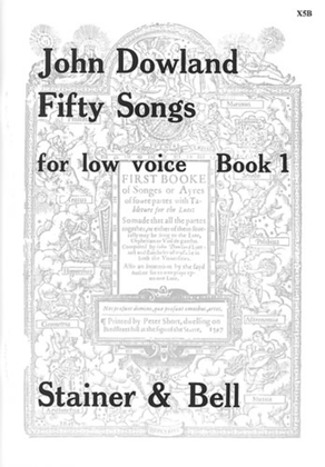 Book cover for Fifty Songs. Book 1. Low Voice