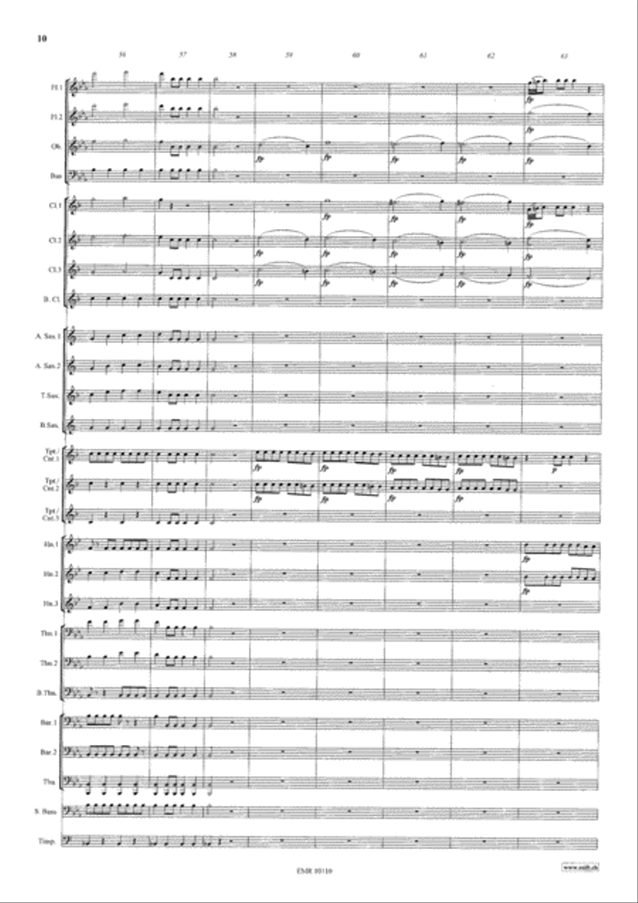 The Marriage Of Figaro Concert Band scores gallery preview page 11