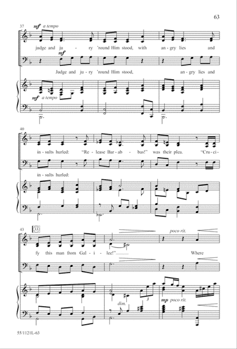 Touched by the Christ Touched by the Christ 3-Part scores gallery preview page 64