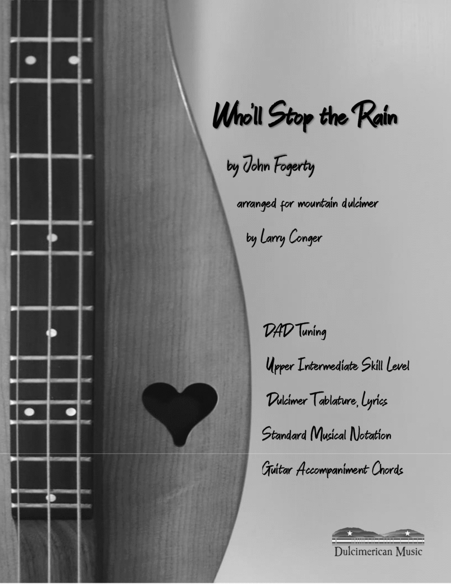 Who'll Stop The Rain Dulcimer scores gallery preview page 1