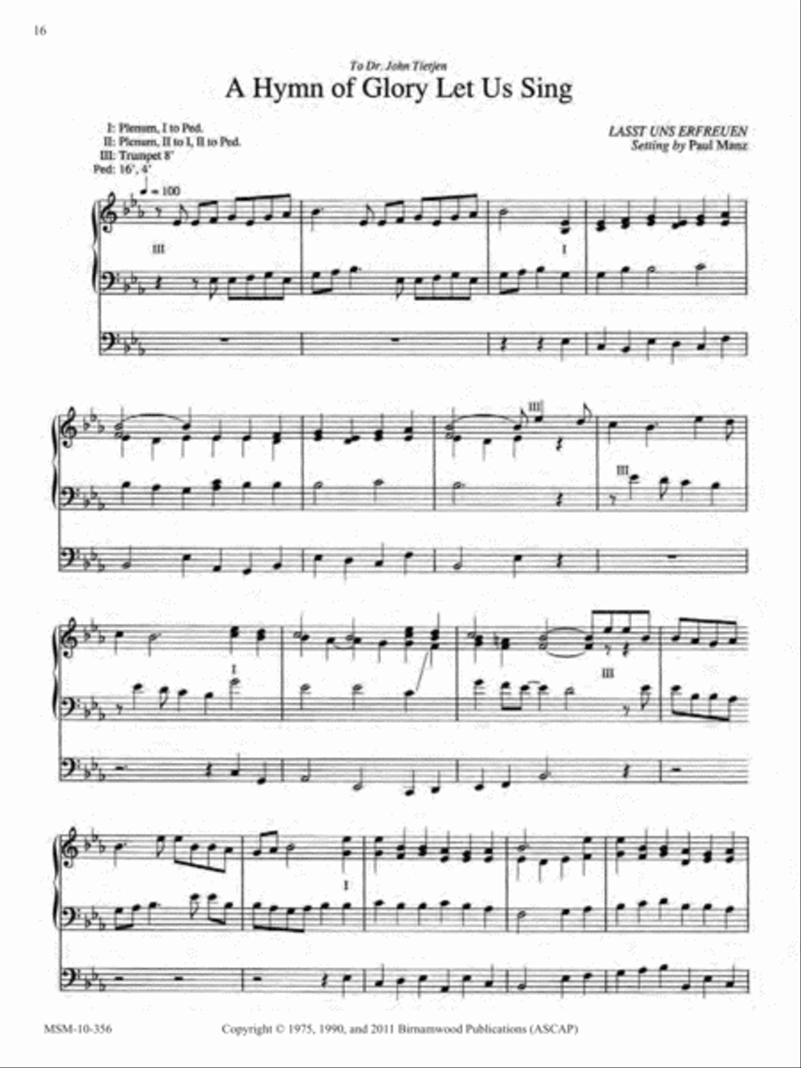 Ten Chorale Improvisations, Set 6 Organ scores gallery preview page 7