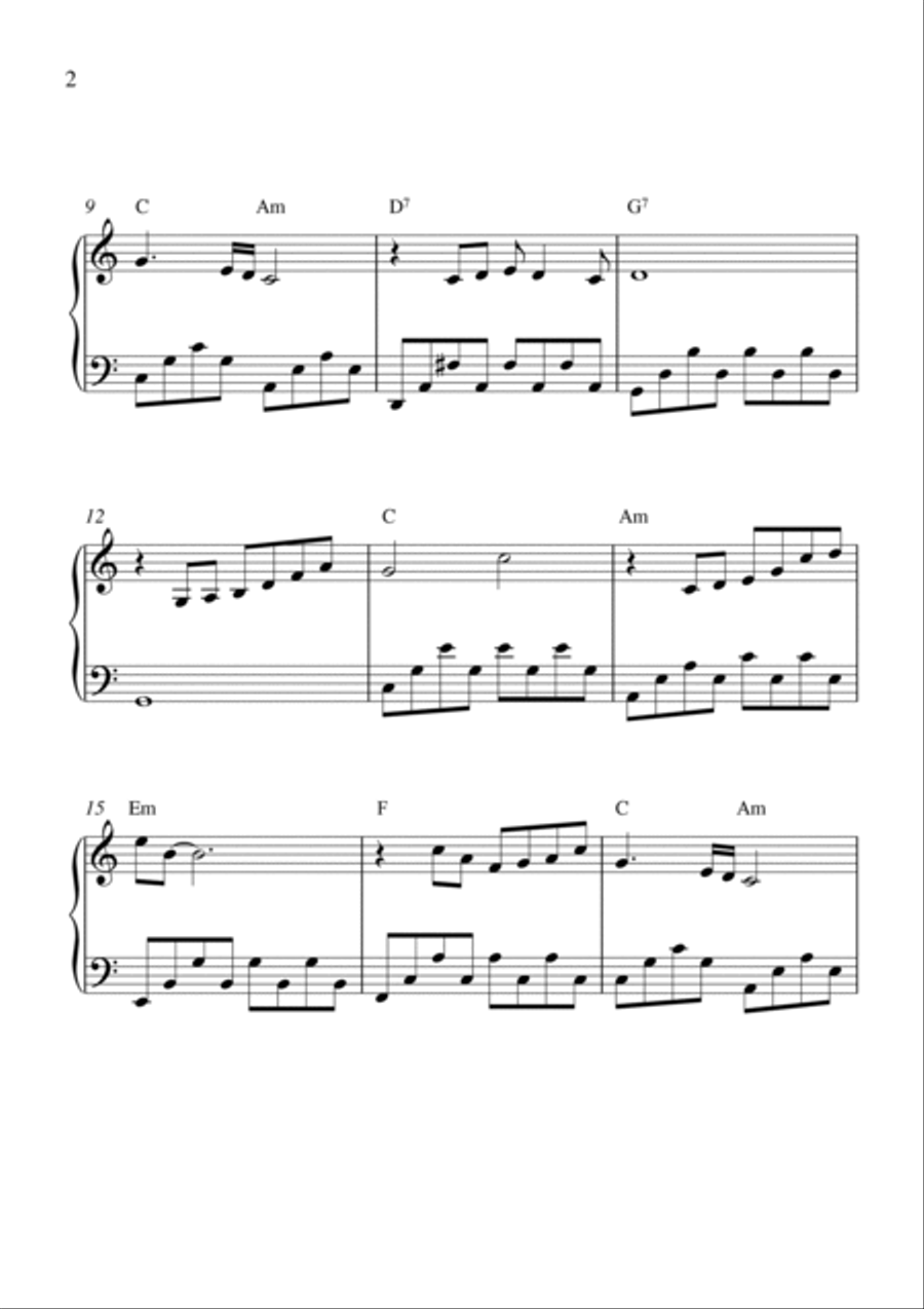 Tears On My Face (lacrima Sul Viso) Piano Solo scores gallery preview page 2