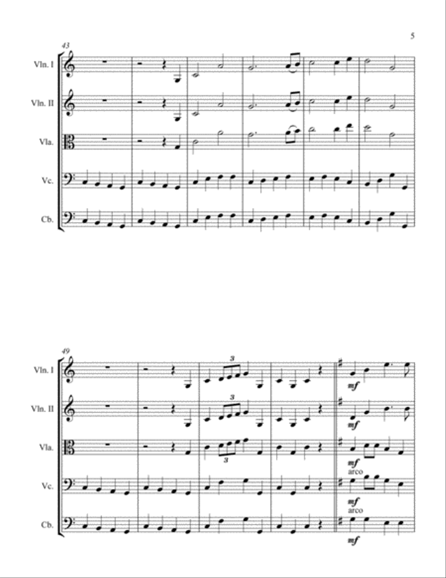 Mach March String Orchestra scores gallery preview page 5