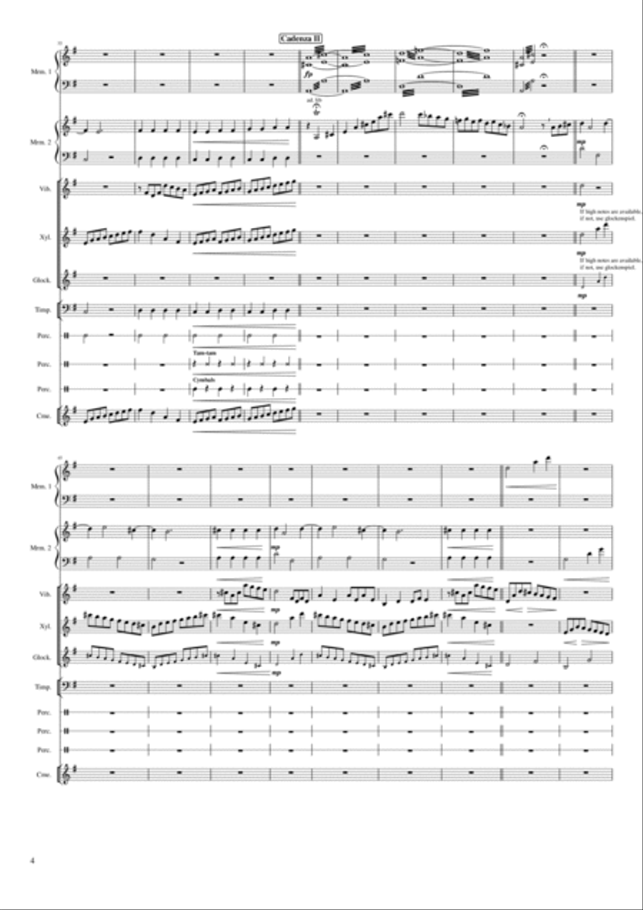 Music Box Fugue Music Box Fugue Percussion Ensemble scores gallery preview page 4