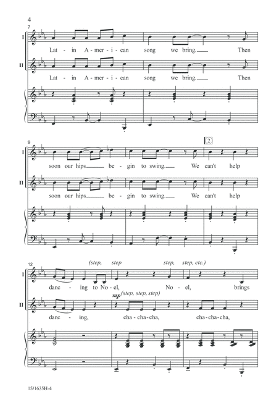 The Noel Cha-Cha 2-Part scores gallery preview page 4