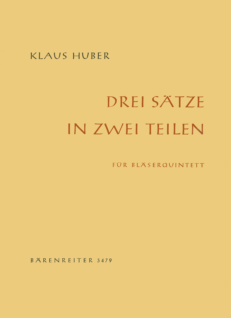 Drei Sätze in zwei Teilen (1958/1959) Woodwind Quintet scores gallery preview page 1