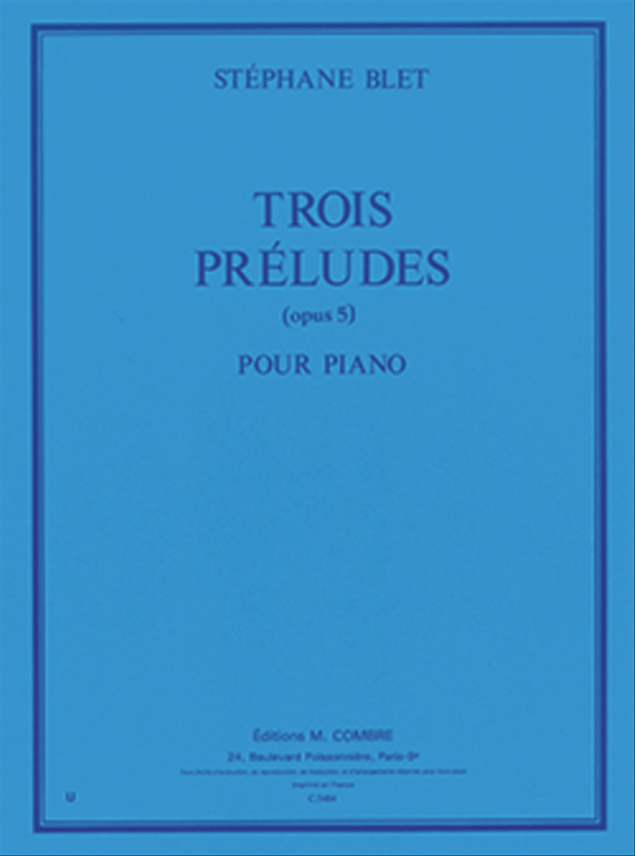 Preludes (3) Op. 5 Piano Solo scores gallery preview page 1