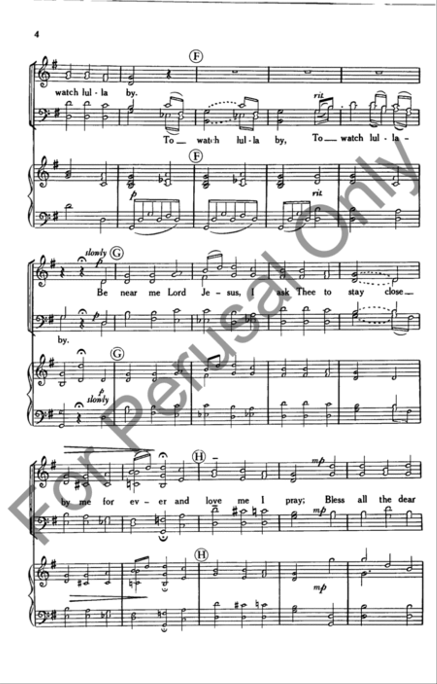 Manger Carol Manger Carol 4-Part scores gallery preview page 4
