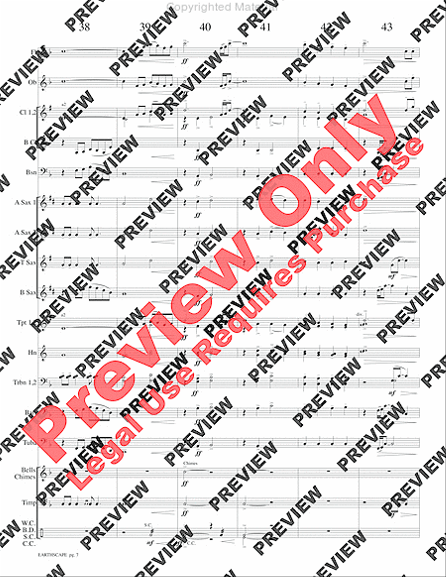 Earthscape Concert Band scores gallery preview page 10