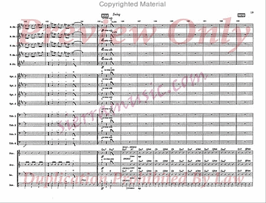 St. Thomas Big Band scores gallery preview page 20