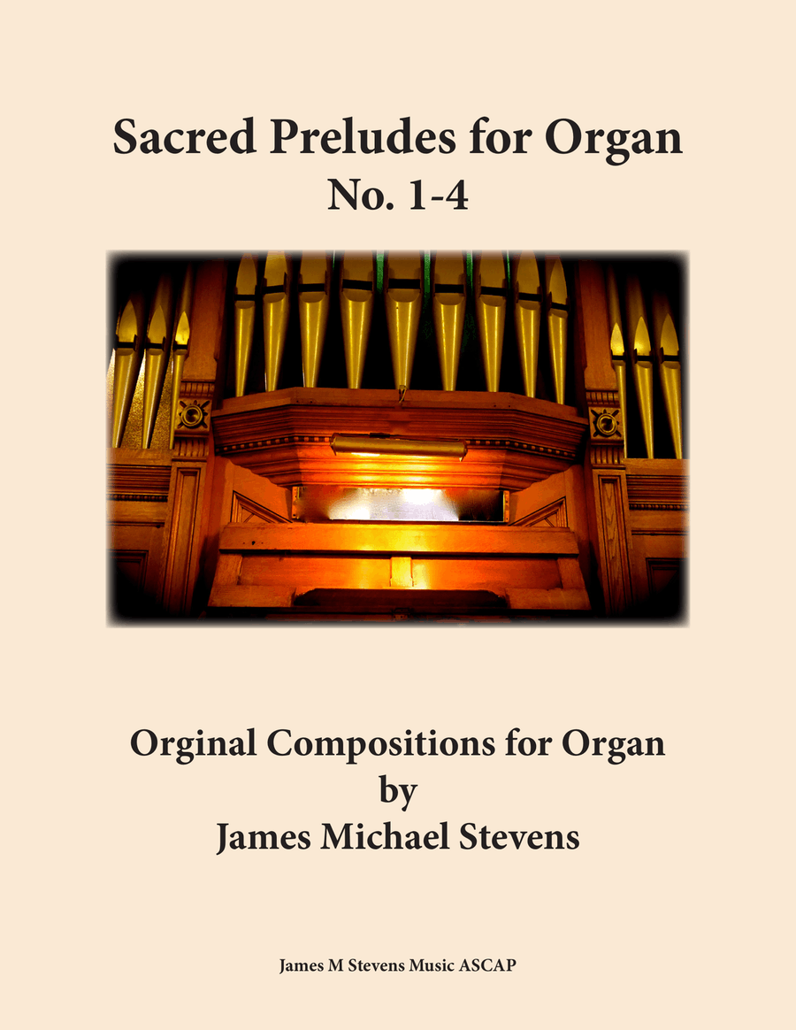 Sacred Preludes for Organ No. 1-4 Organ Solo scores gallery preview page 1