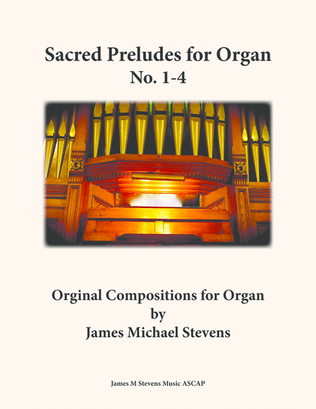 Book cover for Sacred Preludes for Organ No. 1-4
