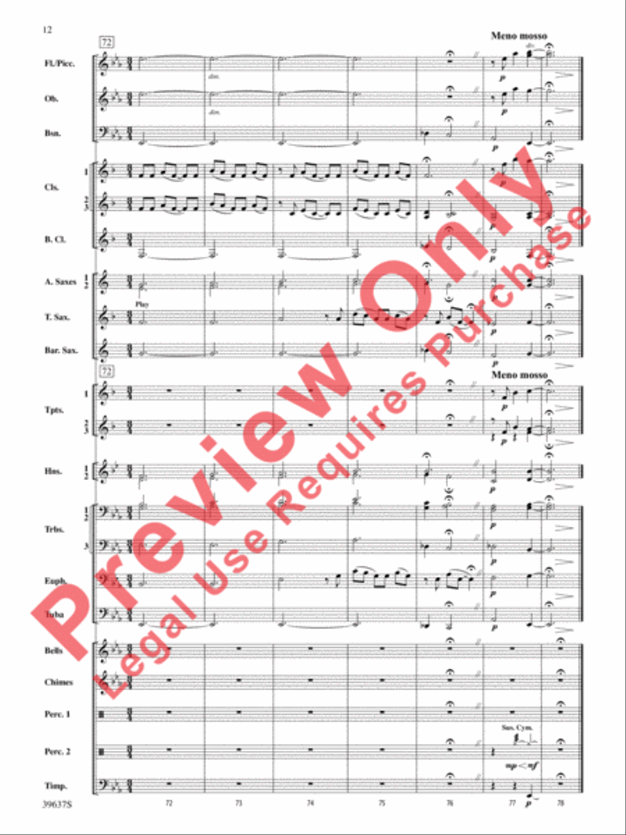 A Blessed Hymn A Blessed Hymn Concert Band scores gallery preview page 13