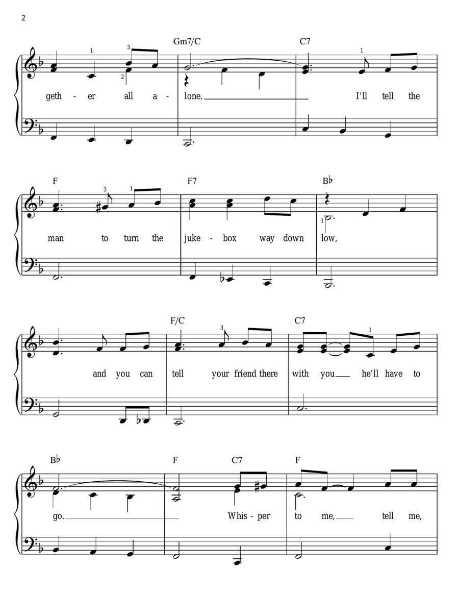 He'll Have To Go Easy Piano scores gallery preview page 2