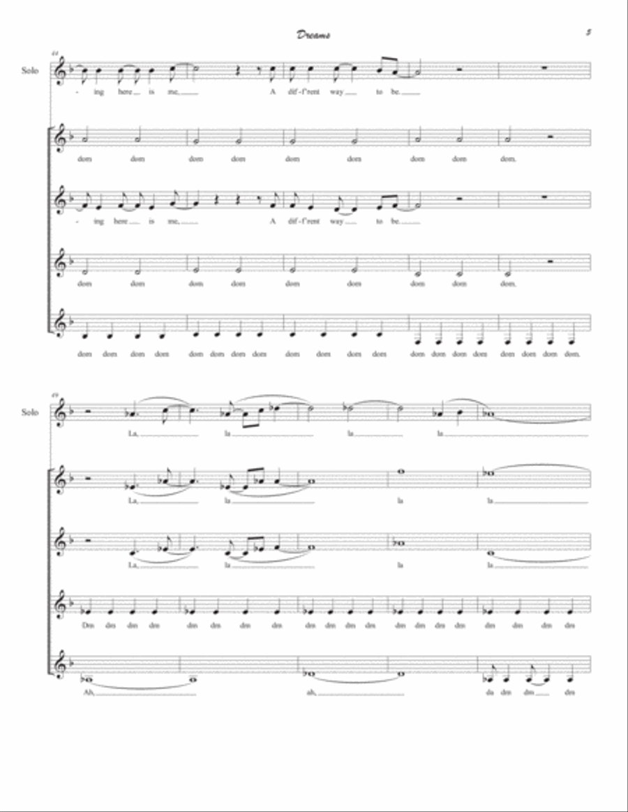 Dreams Dreams SSAA scores gallery preview page 5
