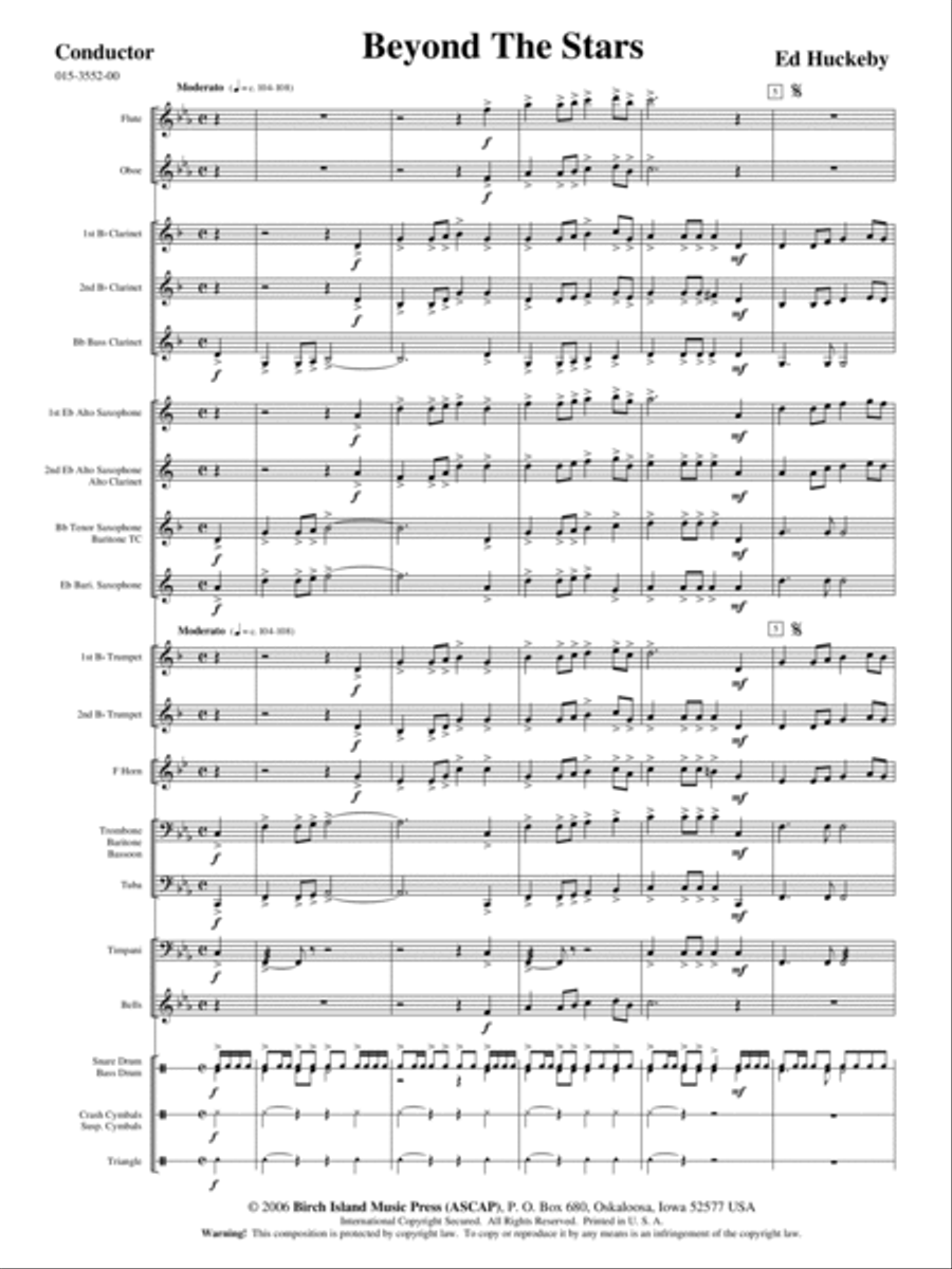 Beyond the Stars Beyond the Stars Concert Band scores gallery preview page 2