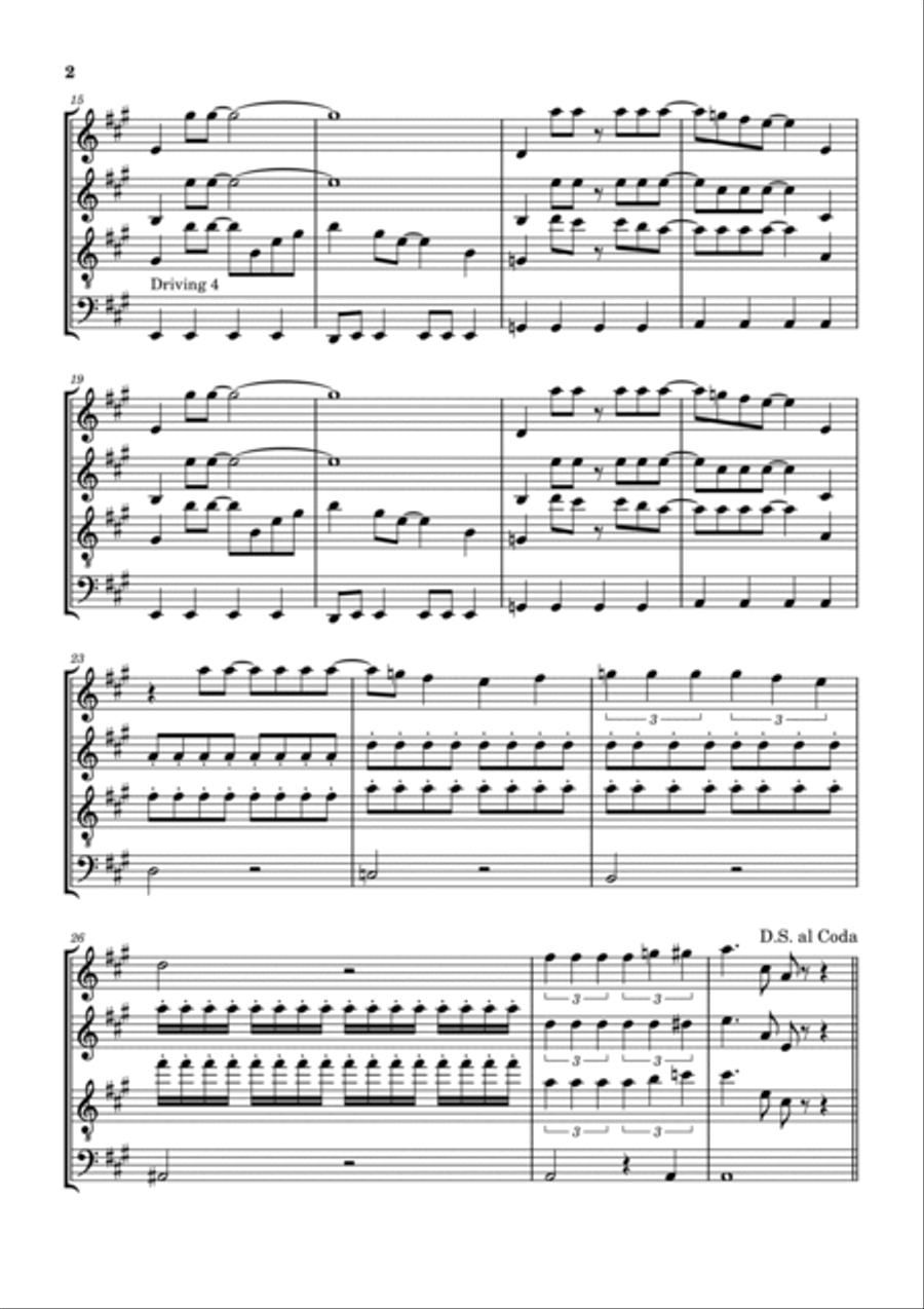 Magical Mystery Tour Woodwind Quartet scores gallery preview page 3