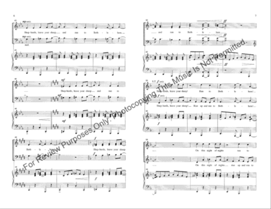 Shepherds, Leave Your Sheep 2-Part scores gallery preview page 4