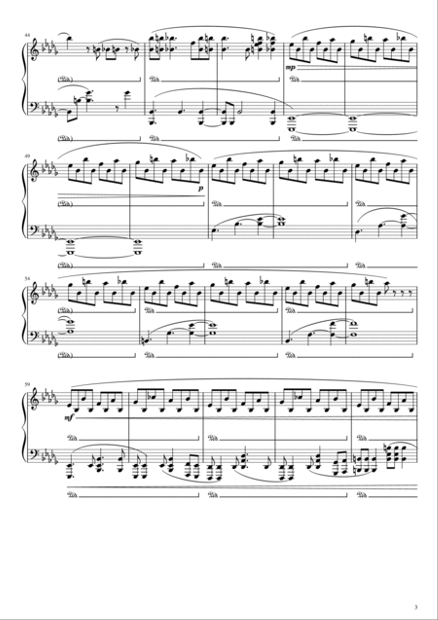 Popular Monster Piano Solo scores gallery preview page 3
