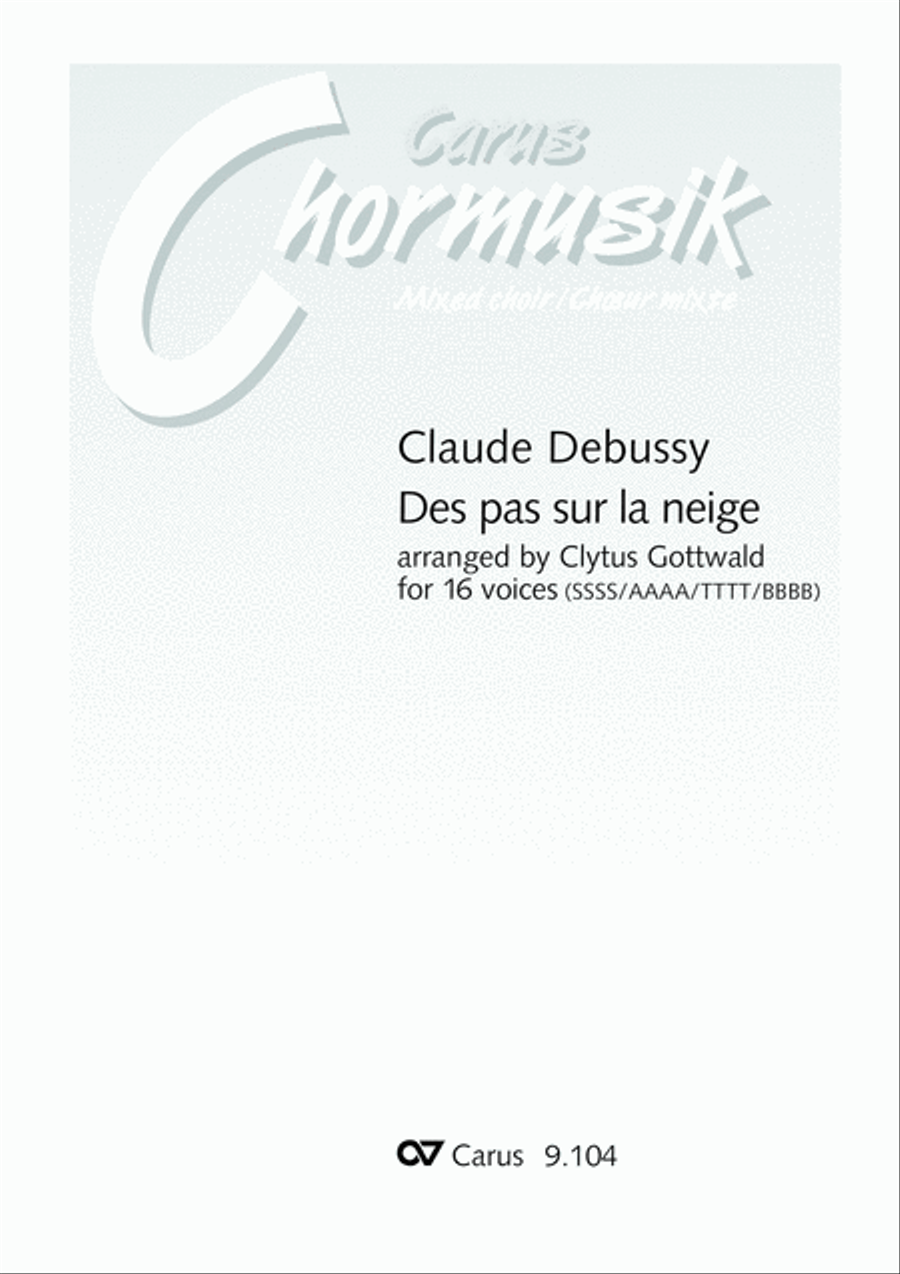 Des pas sur la neige Des pas sur la neige Choir scores gallery preview page 2
