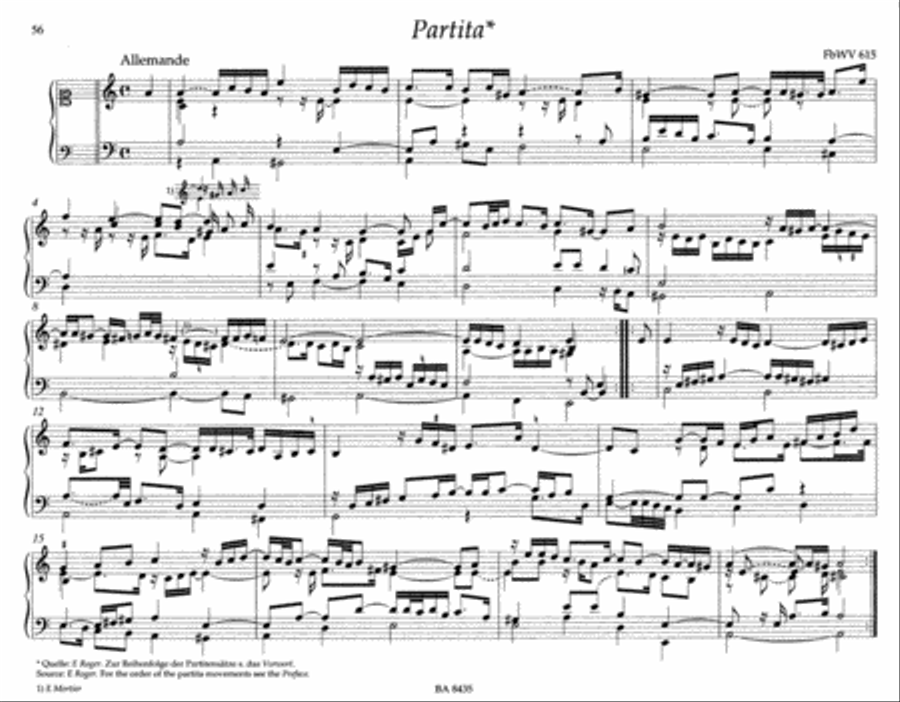Clavier- und Orgelwerke abschriftlicher ueberlieferung: Partiten und Partitensaetze, Teil 1b Organ scores gallery preview page 2