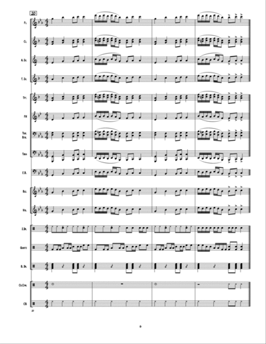 Iron Man Marching Band scores gallery preview page 6