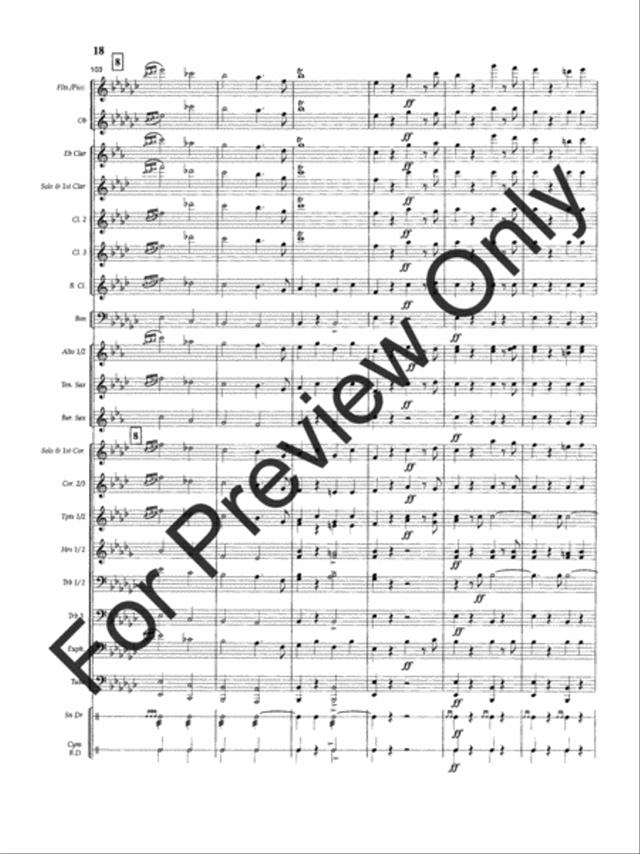 Slavic Farewell Slavic Farewell Concert Band scores gallery preview page 21