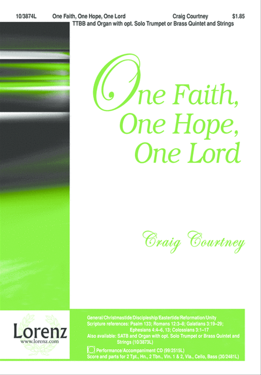 One Faith, One Hope, One Lord TTBB scores gallery preview page 1