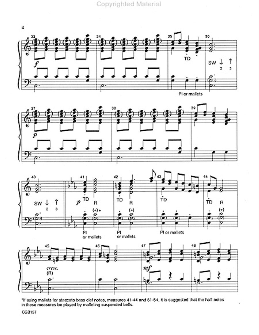 Minuet Handbell Choir scores gallery preview page 4
