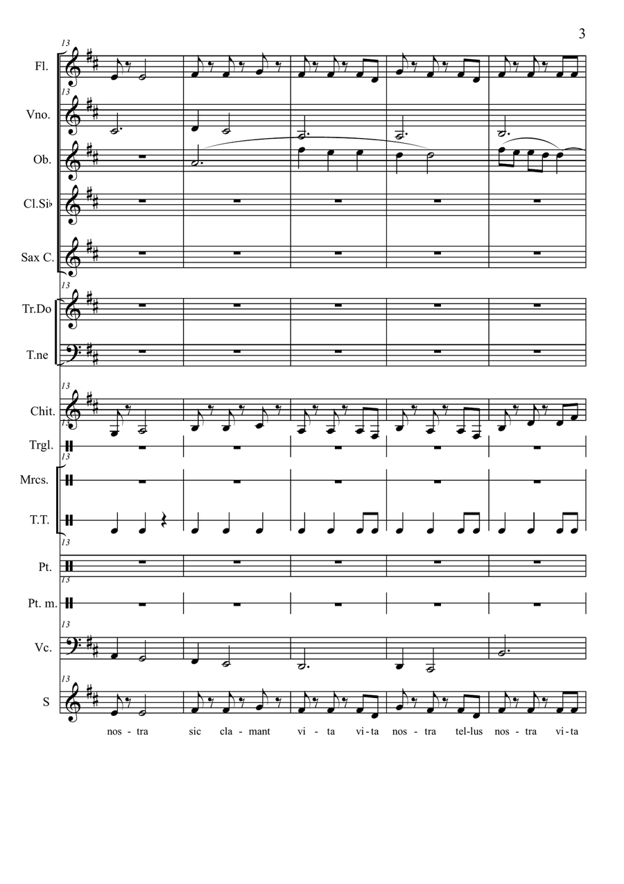 Vita Nostra Unison Choir scores gallery preview page 3