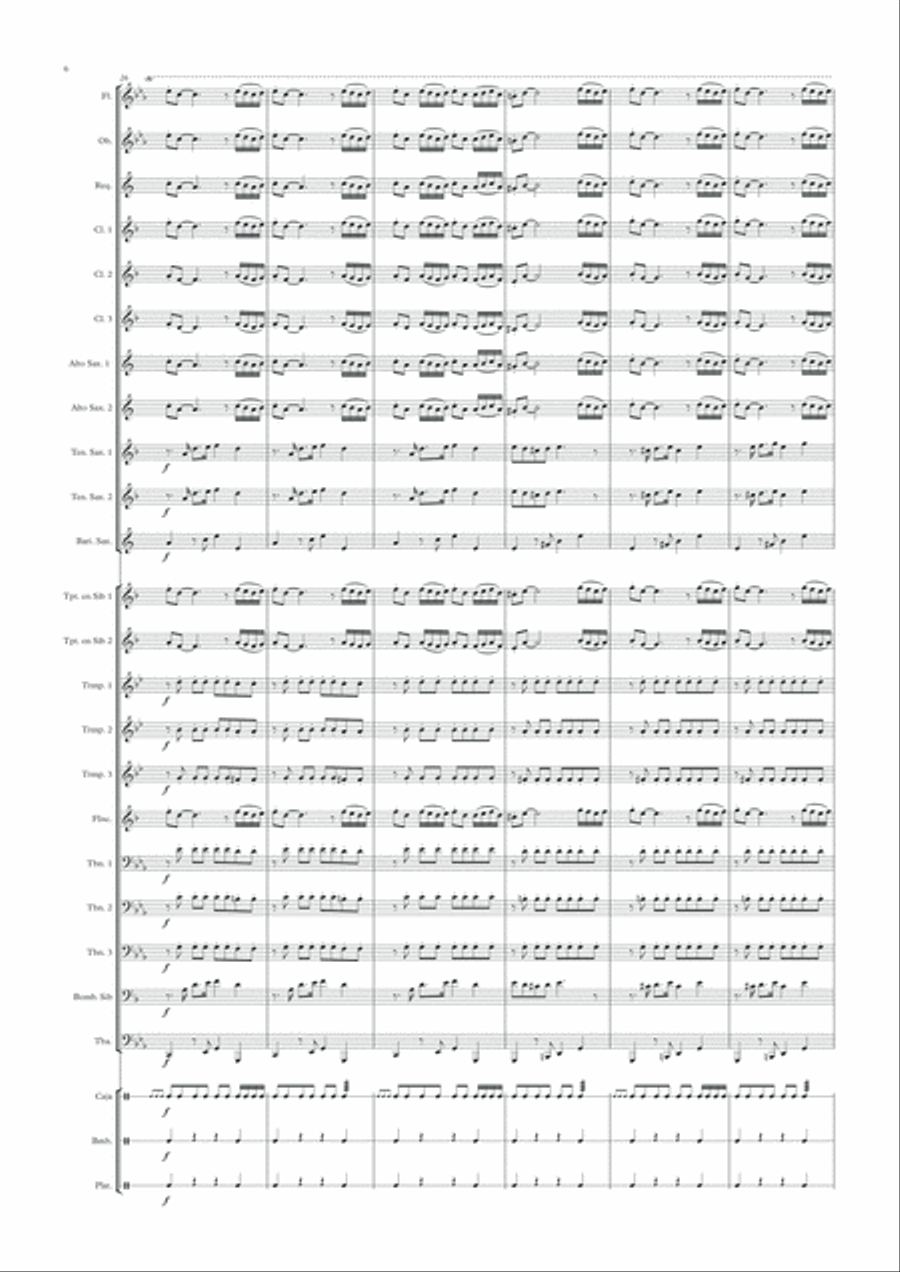 Ángeles de San Juan Concert Band scores gallery preview page 6