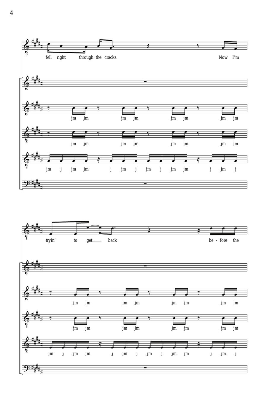 I'm Yours (arr. Deke Sharon) 4-Part scores gallery preview page 3