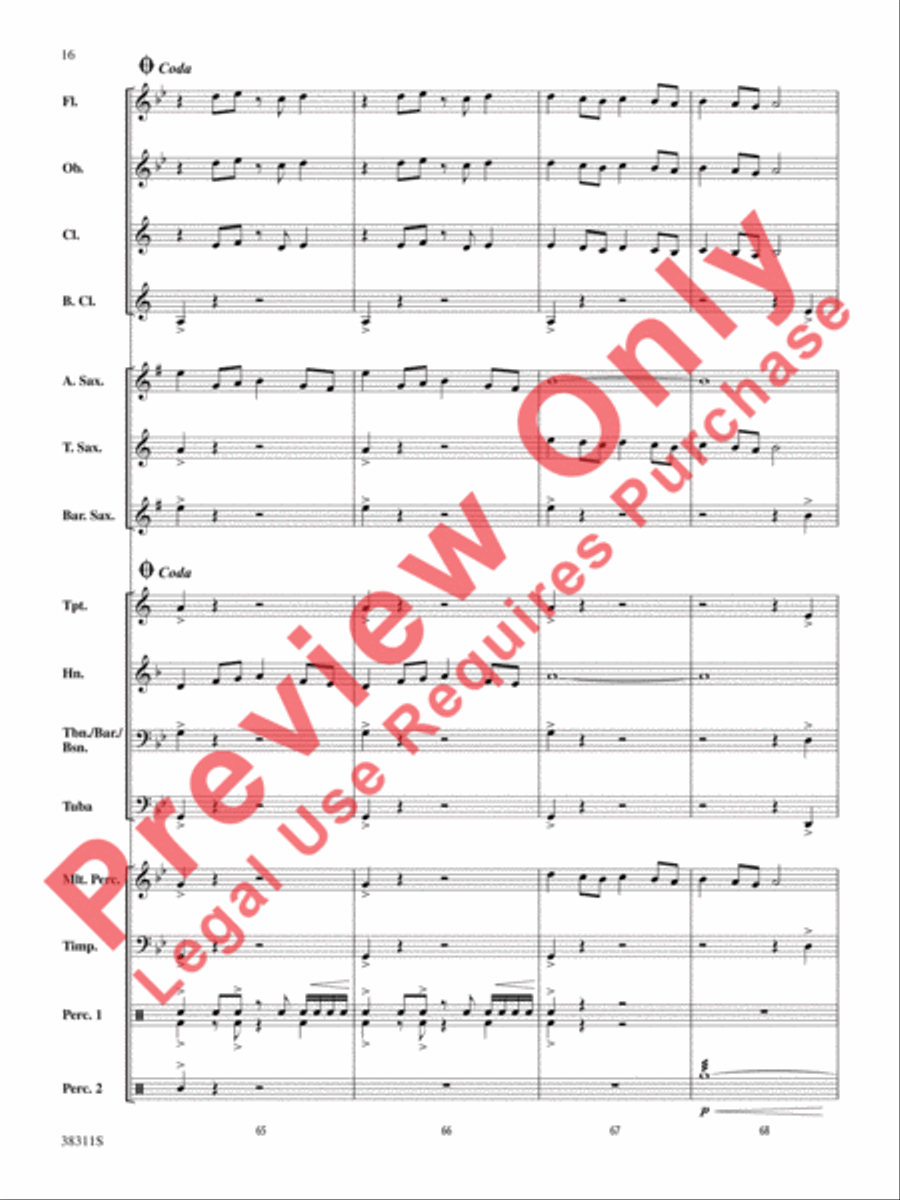 Winds of the Orient Concert Band scores gallery preview page 16
