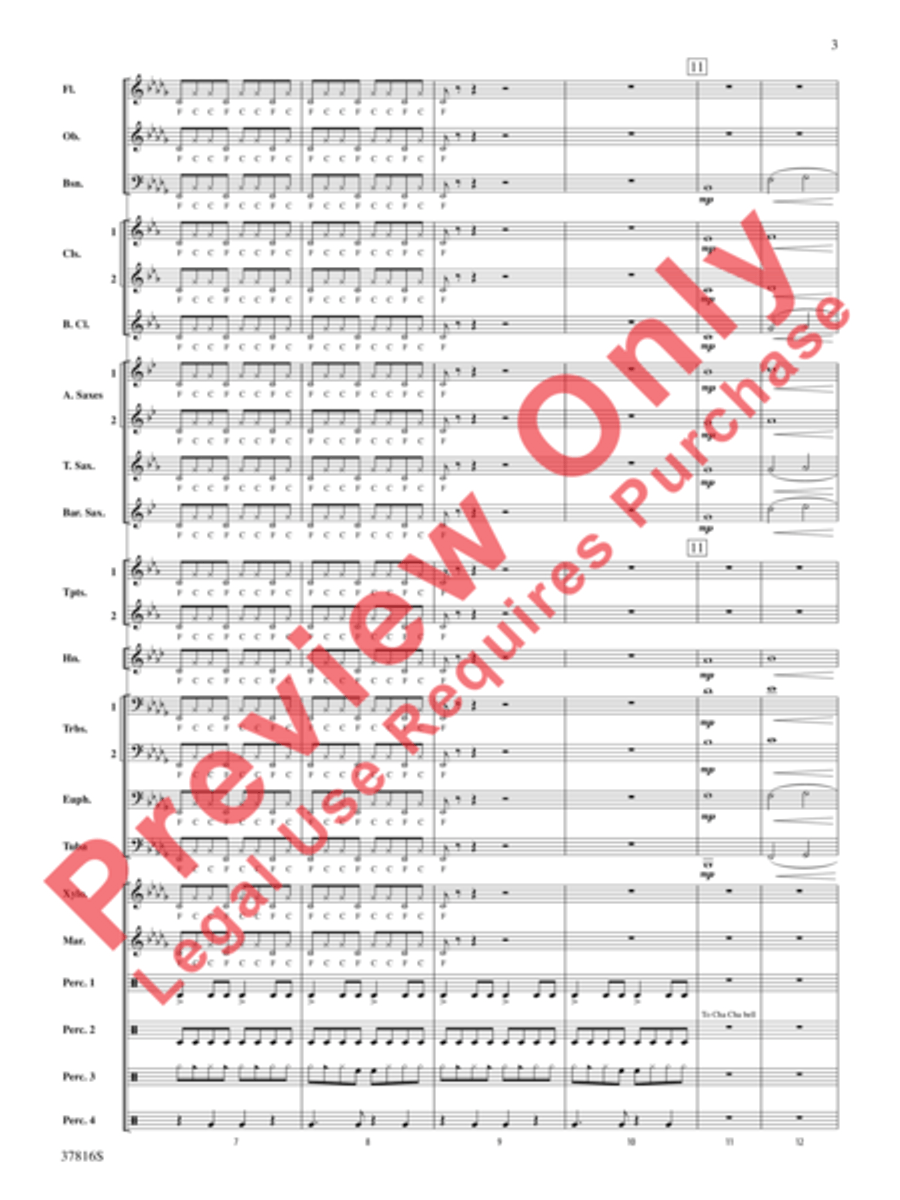 Baile Sereno Concert Band scores gallery preview page 4