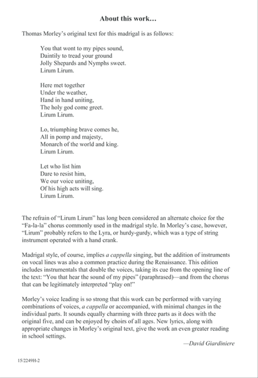 Lirum Lirum TTBB scores gallery preview page 2