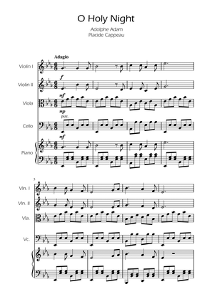 O Holy Night - String Quartet w/ Piano