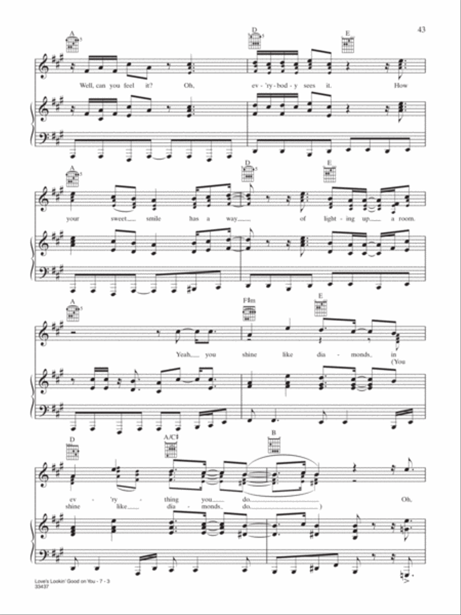 Love's Lookin' Good On You Piano, Vocal, Guitar scores gallery preview page 3