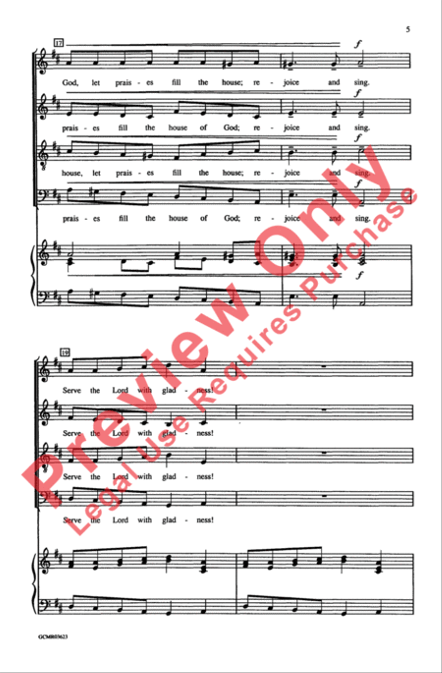 Sing for Joy 4-Part scores gallery preview page 5
