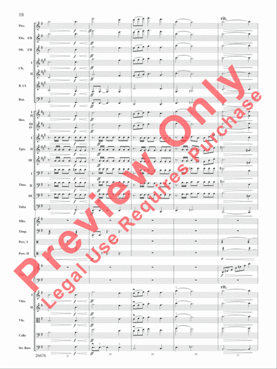 Star Wars Epic -- Part I, Suite from the Full Orchestra scores gallery preview page 19