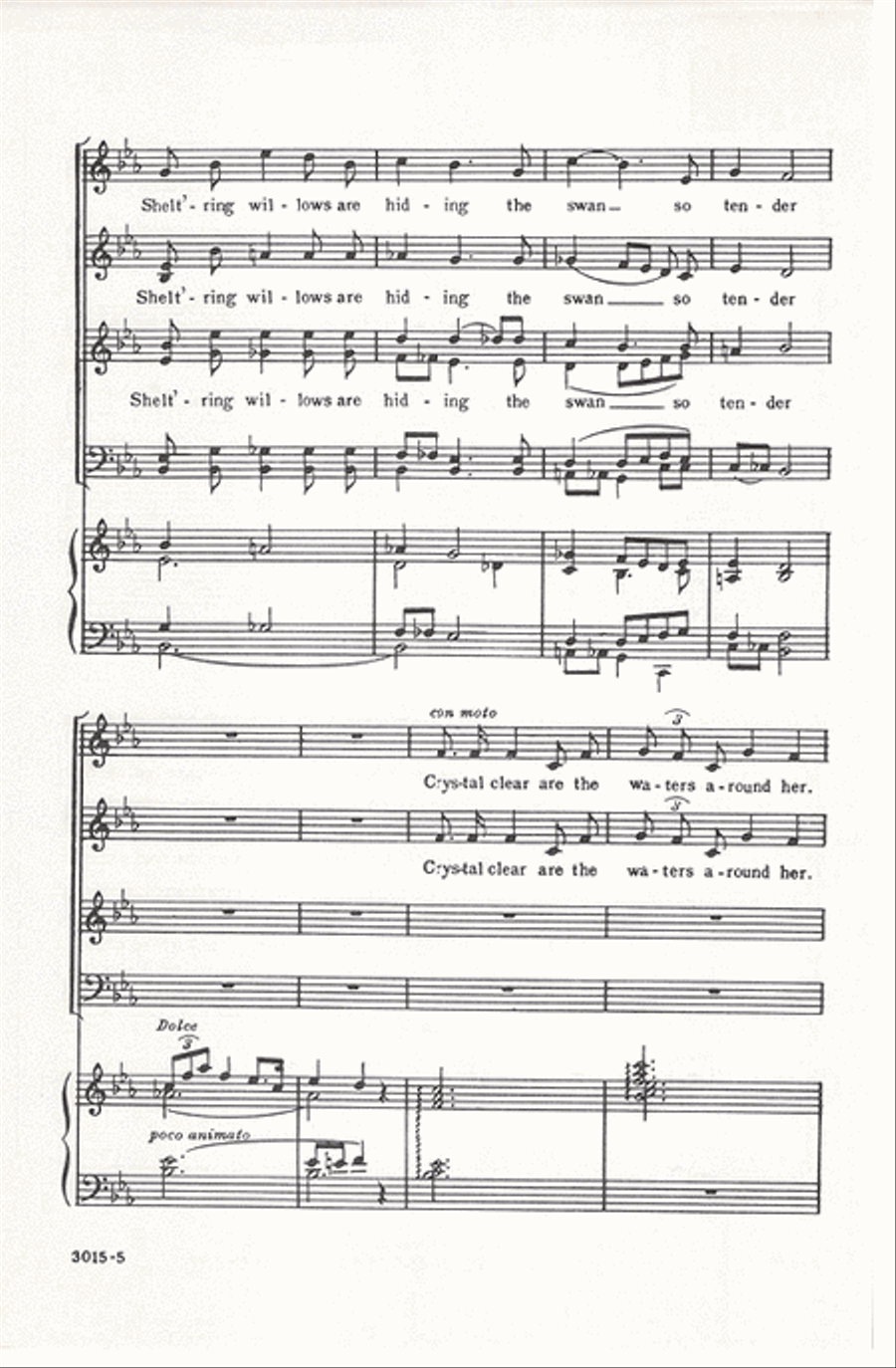 The White Swan (Ein Schwan) Divisi scores gallery preview page 3
