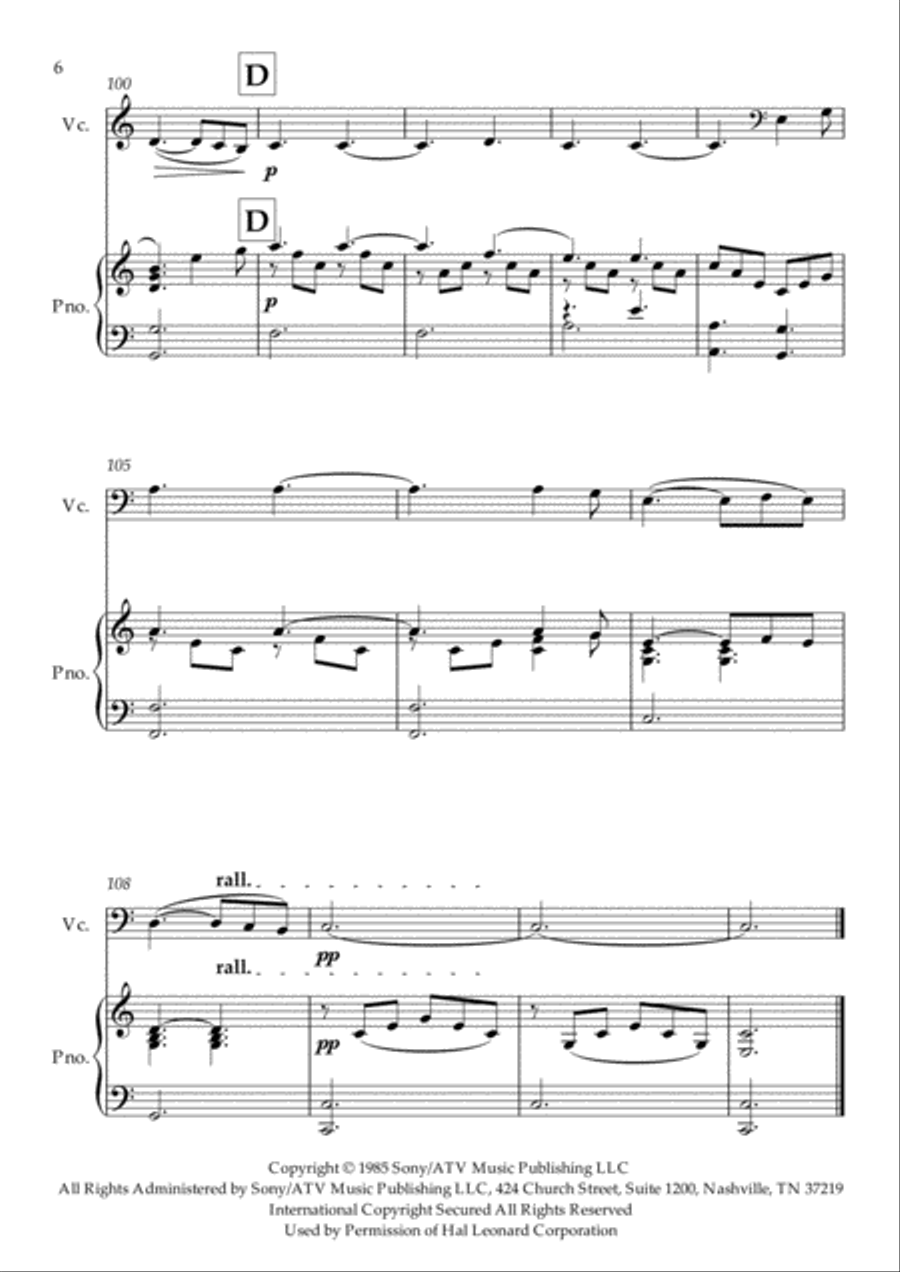 Hallelujah Piano scores gallery preview page 6