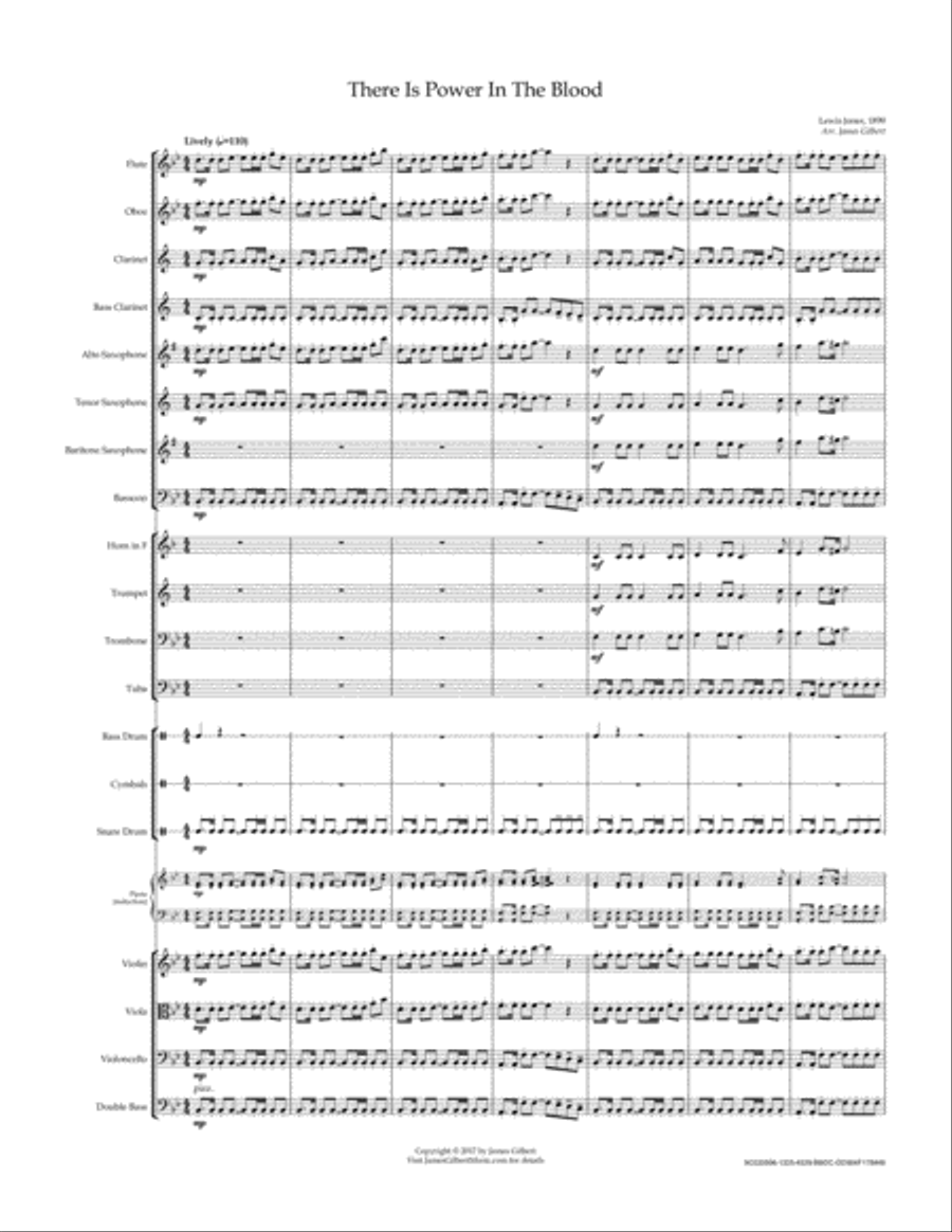 There Is Power In The Blood Concert Band scores gallery preview page 4