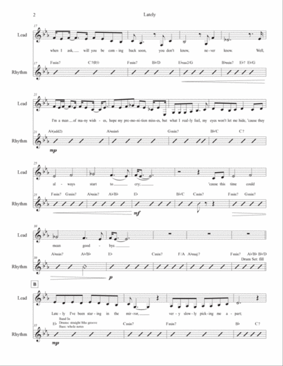 Lately Piano scores gallery preview page 2