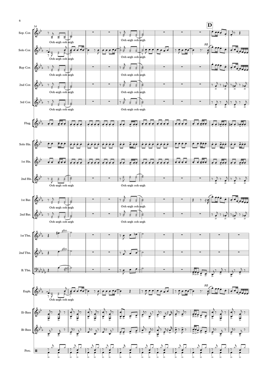 Combine Harvester Brass Ensemble scores gallery preview page 6