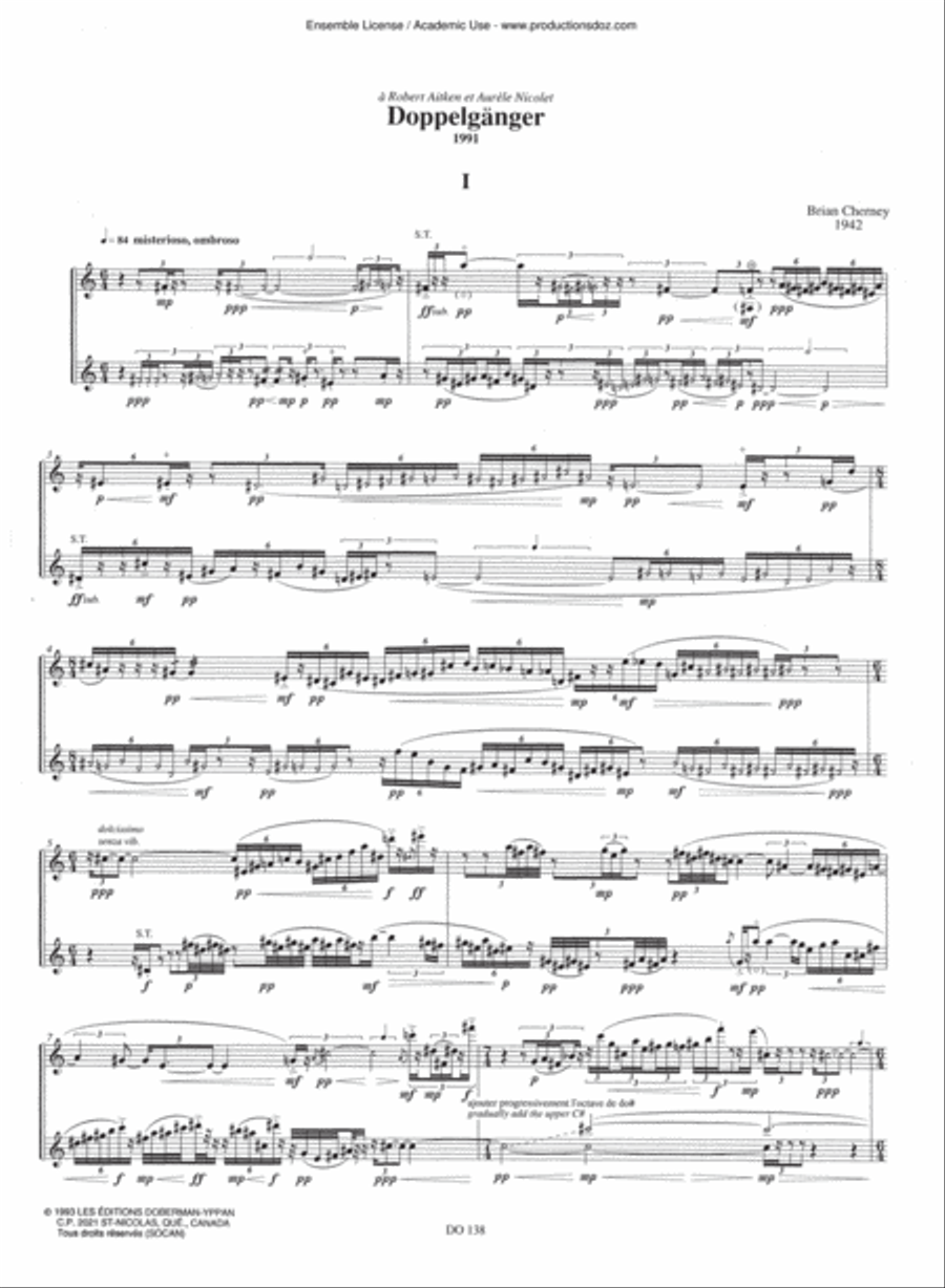 Doppelgänger Flute Duet scores gallery preview page 3