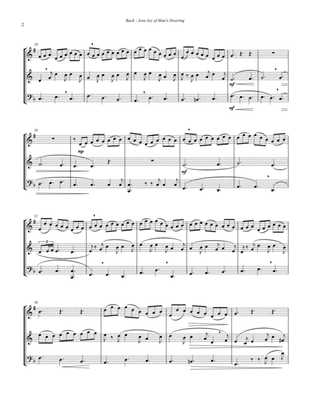 Jesu, Joy of Man's Desiring from Cantata 147 for Brass Trio